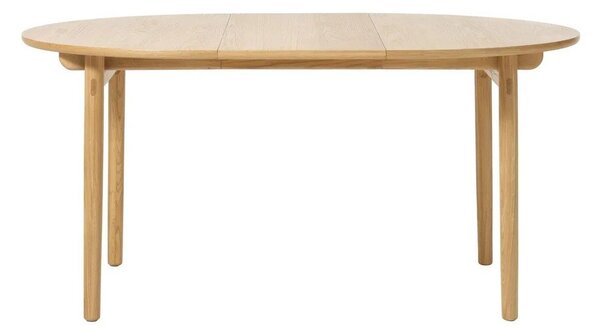 Kulatý rozkládací jídelní stůl v dekoru dubu ø 120 cm Carno – Unique Furniture