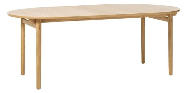 Kulatý rozkládací jídelní stůl v dekoru dubu ø 120 cm Carno – Unique Furniture