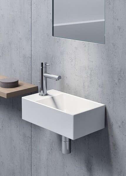 GSI Sapho, KUBE X keramické umyvadlo 40x23 cm, bílá ExtraGlaze