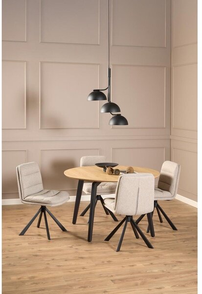 Kulatý jídelní stůl s deskou v dubovém dekoru ø 120 cm Cadiz – Actona