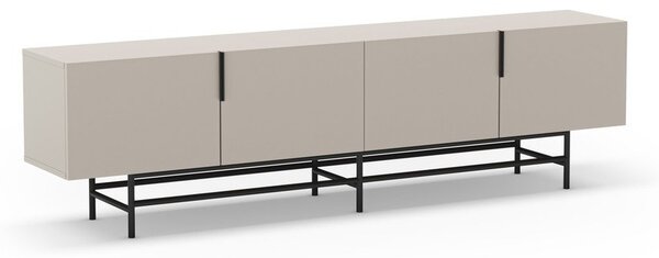 Krémový TV stolek 200x54,5 cm Eldia – Marckeric