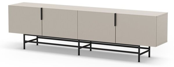 Krémový TV stolek 200x54,5 cm Eldia – Marckeric