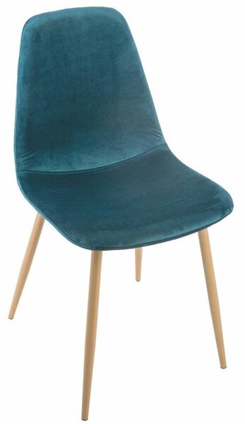 Čalouněná židle do jídelny v retro stylu VELVET DUCK ROKA DINING CHAIR