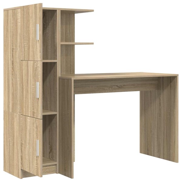 Stůl Sonoma dub 133.5 x 50 x 124 cm 2 ks 3337291