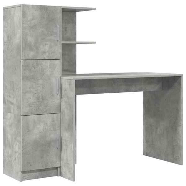 Stůl Betonově šedá 133.5 x 50 x 124 cm 2 ks 3337292