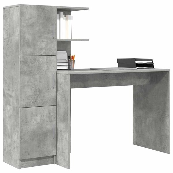 Stůl Betonově šedá 133.5 x 50 x 124 cm 2 ks 3337292