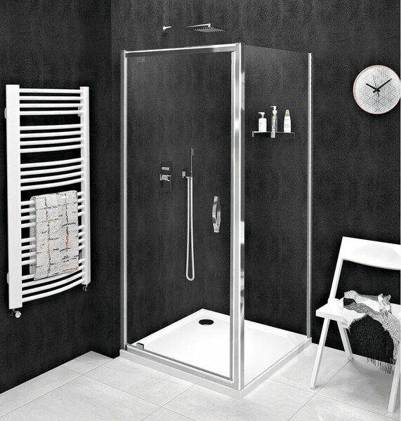 SIGMA SIMPLY Obdélníkový sprchový kout s výklopnými dveřmi 900x750mm D/R varianta, čiré sklo
