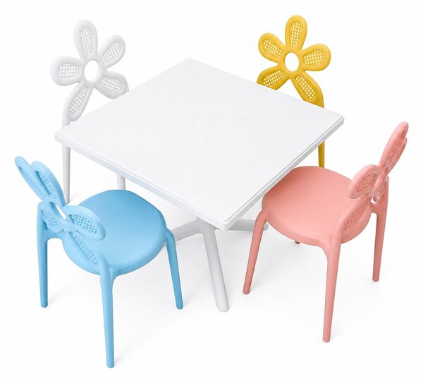 Dětský stolek Solo Mini 60 x 60 cm – bílý