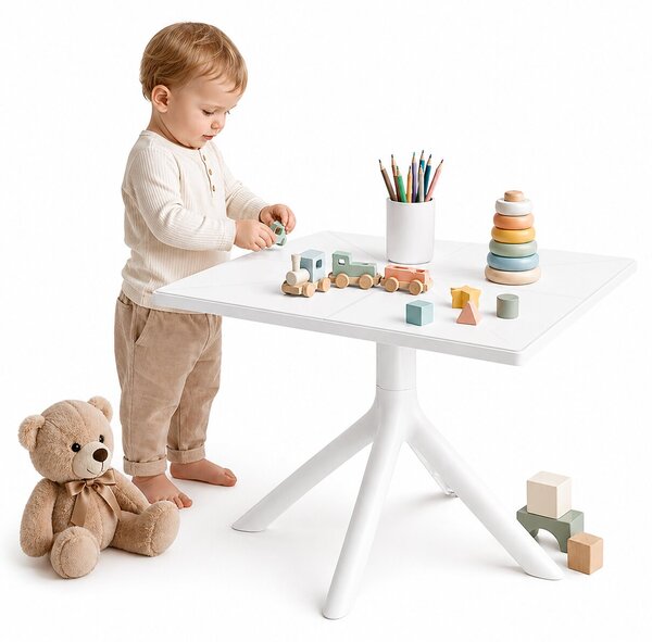 Dětský stolek Solo Mini 60 x 60 cm – bílý