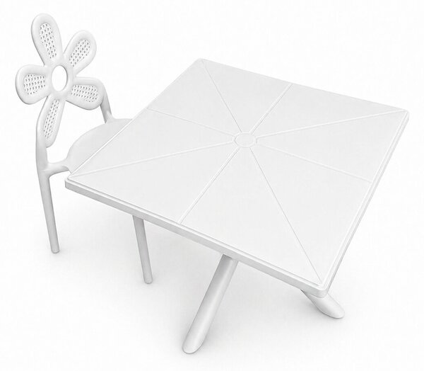 Dětský stolek Solo Mini 60 x 60 cm – bílý