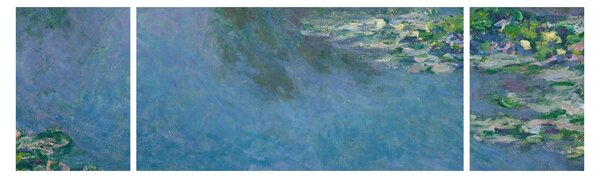 Obraz - Claude Monet, Water Lilies, reprodukce (170x50 cm)