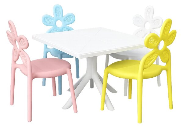 Dětský stolek Solo Mini 60 x 60 cm – bílý
