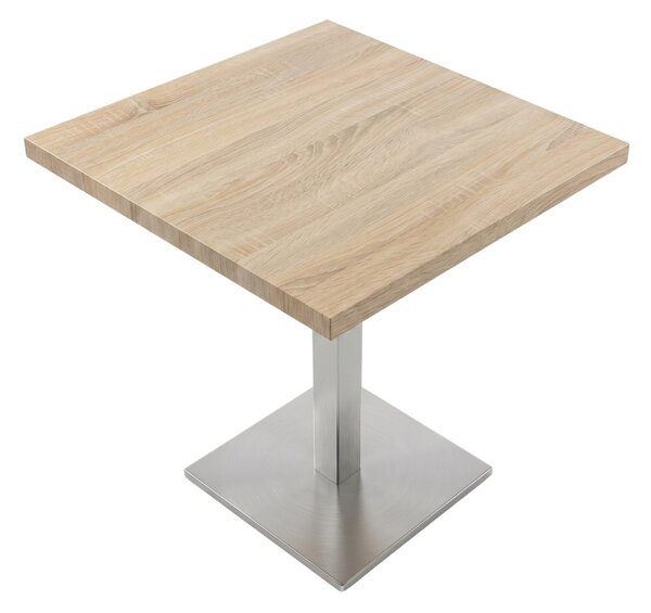 Čtvercový kavárenský stolek ARP264 80 x 80 x 3,6 cm XL – sonoma