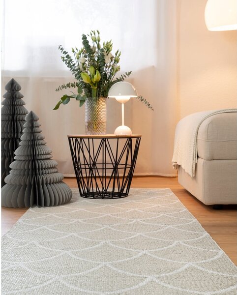 Krémový vnitřní a venkovní běhoun 70x225 cm Kotte Linen – Pappelina