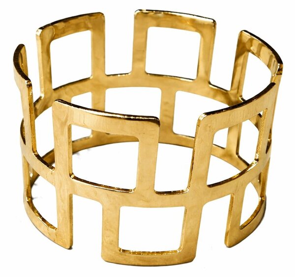 Ocelový držák na ubrousky – zlatý, model: 0826-ARP
