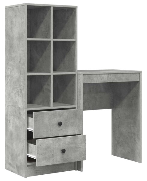 Stůl Betonově šedá 105,5 x 34 x 127 cm 2 ks 3337300