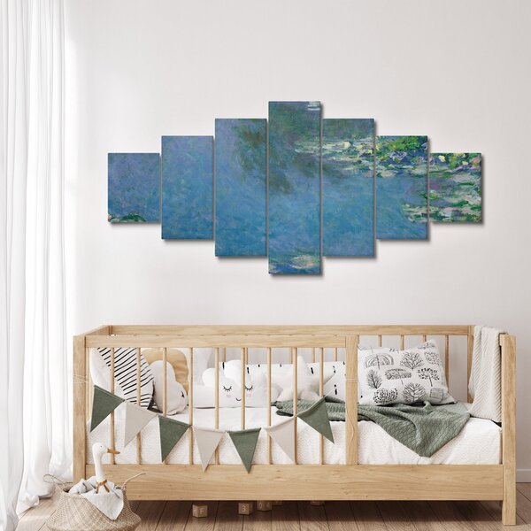 Obraz - Claude Monet, Water Lilies, reprodukce (210x100 cm)