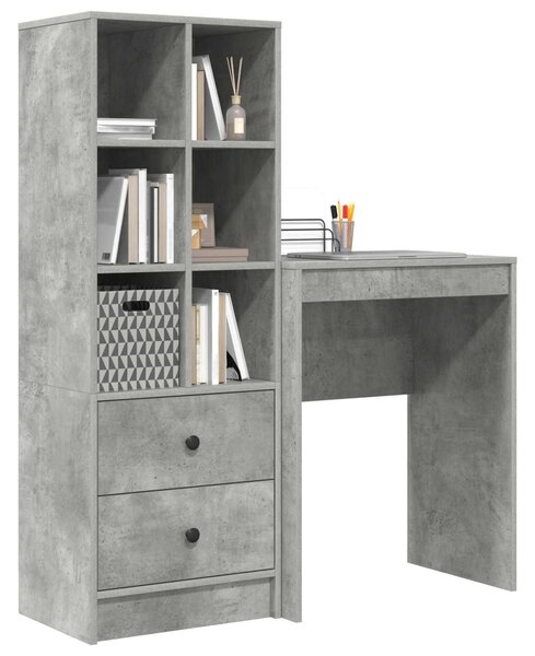 Stůl Betonově šedá 105,5 x 34 x 127 cm 2 ks 3337300