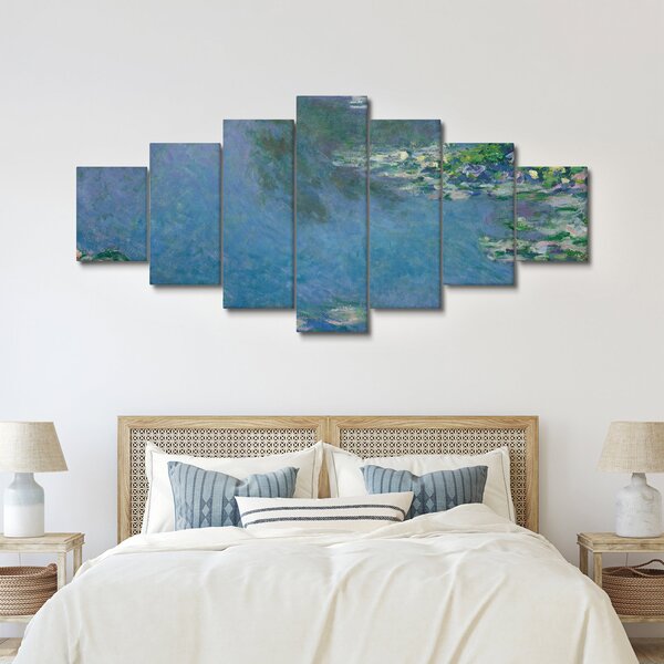 Obraz - Claude Monet, Water Lilies, reprodukce (210x100 cm)