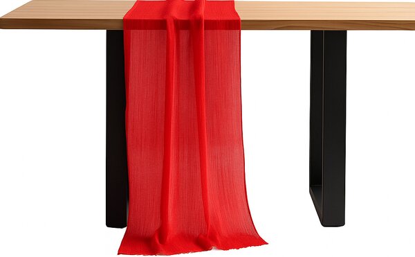 Běhoun na stůl 90×340 cm - červený