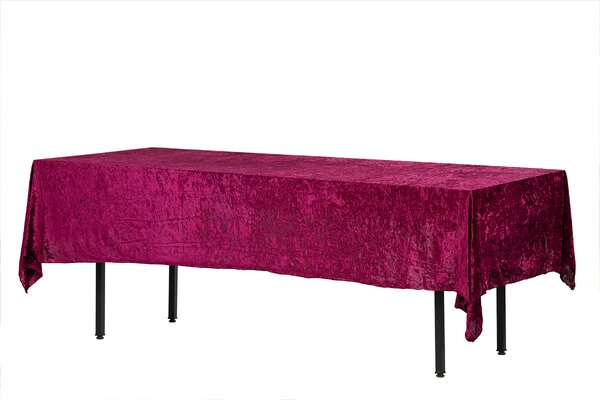 Obdélníkový sametový ubrus 280x160cm vínový