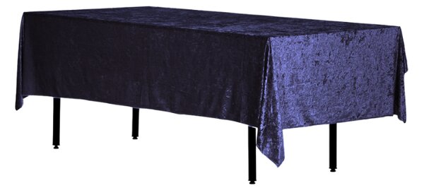 Obdélníkový sametový ubrus 280x160cm tmavě modrá