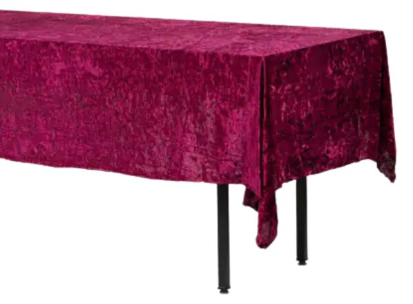 Obdélníkový sametový ubrus 280x160cm vínový