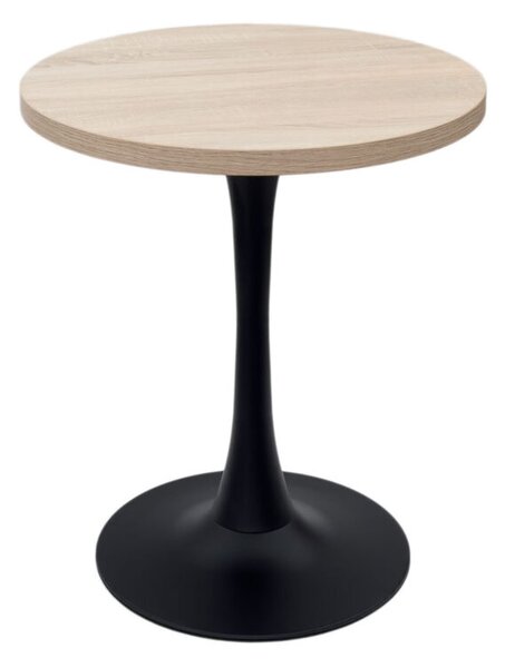 ARP755 Kavárenský barový stůl průměr 68 cm - dub Sonoma