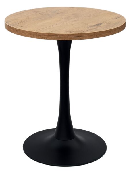 Stůl ARP755 Kavárenský barový stůl průměr 68 cm - dub Lancelot