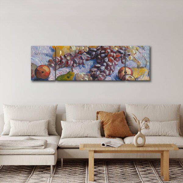 Obraz - Vincent van Gogh, Grapes, Lemons, Pears, and Apples, reprodukce (170x50 cm)