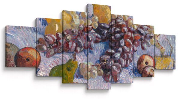 Obraz - Vincent van Gogh, Grapes, Lemons, Pears, and Apples, reprodukce (210x100 cm)
