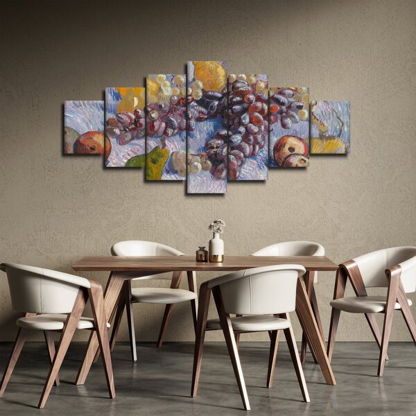 Obraz - Vincent van Gogh, Grapes, Lemons, Pears, and Apples, reprodukce (210x100 cm)