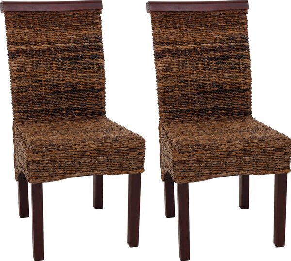 Sada 2 jídelních židlí Proutěná židle M45 Židle Banana Wicker light, bez polštáře