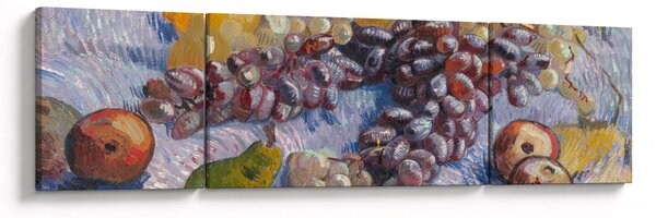 Obraz - Vincent van Gogh, Grapes, Lemons, Pears, and Apples, reprodukce (170x50 cm)