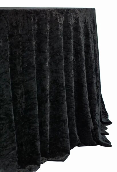 Sametový kulatý ubrus černý Ø340 cm, Velvet