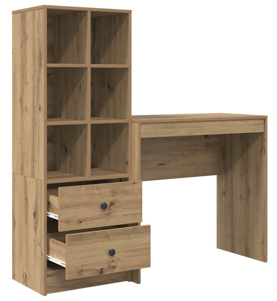 Stůl Artisanový dub 125,5 x 40 x 127 cm 2 ks 3337320