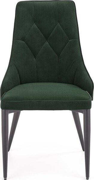 Flor Furniture Velvet Jídelní židle Nadiya Green - 2 kusy