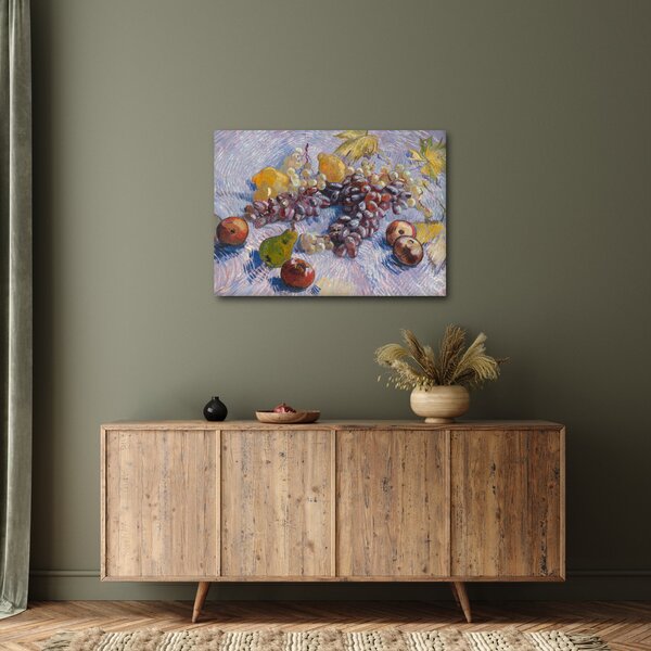 Obraz - Vincent van Gogh, Grapes, Lemons, Pears, and Apples, reprodukce (70x50 cm)