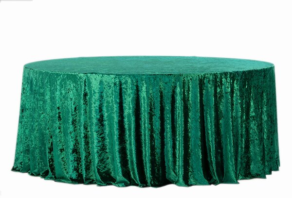 Kulatý sametový ubrus průměr 340cm Velvet zelený