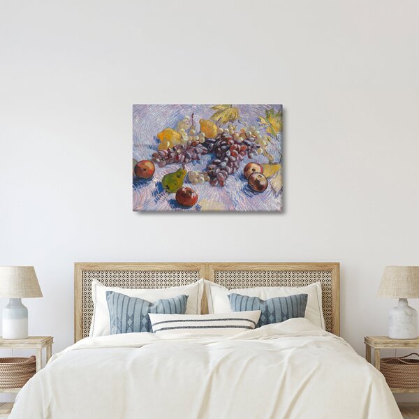 Obraz - Vincent van Gogh, Grapes, Lemons, Pears, and Apples, reprodukce (70x50 cm)