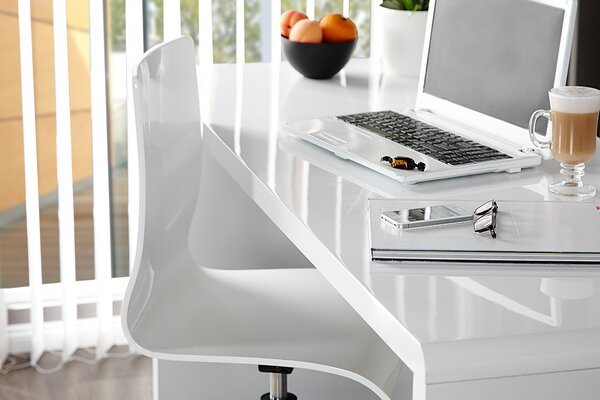 Moderní designový kancelářský psací stůl Trade 120cm bílý