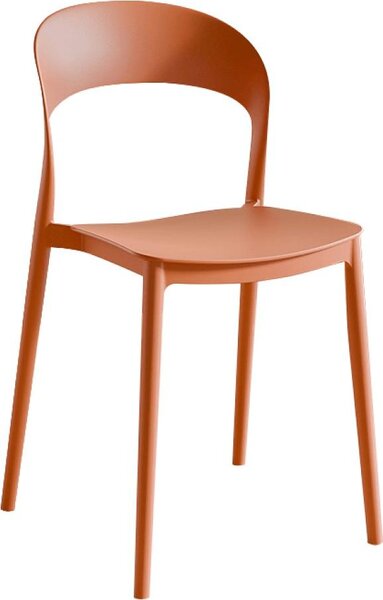 Kondela Stohovatelná židle Radana New - oranžová