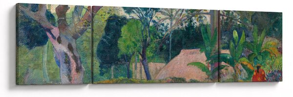 Obraz - Paul Gauguin, Te raau rahi (The Big Tree), reprodukce (170x50 cm)