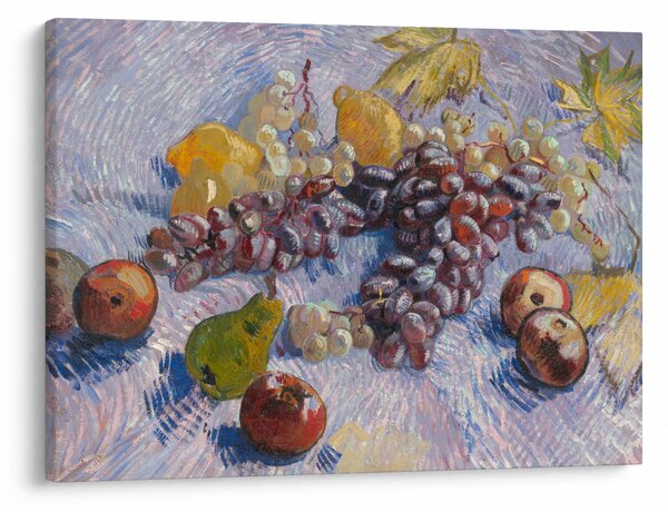 Obraz - Vincent van Gogh, Grapes, Lemons, Pears, and Apples, reprodukce (70x50 cm)