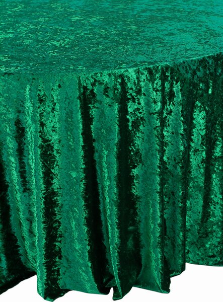 Kulatý sametový ubrus průměr 340cm Velvet zelený