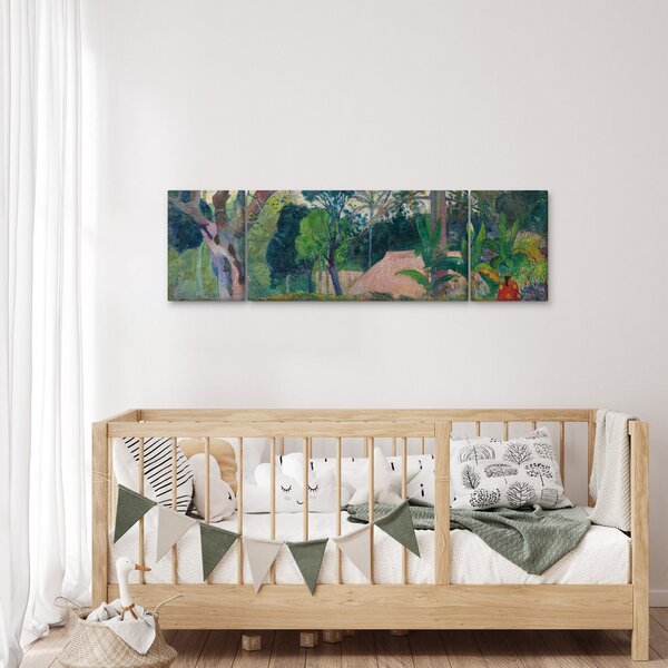 Obraz - Paul Gauguin, Te raau rahi (The Big Tree), reprodukce (170x50 cm)