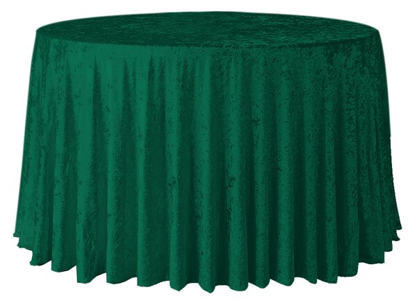 Kulatý sametový ubrus průměr 340cm Velvet zelený