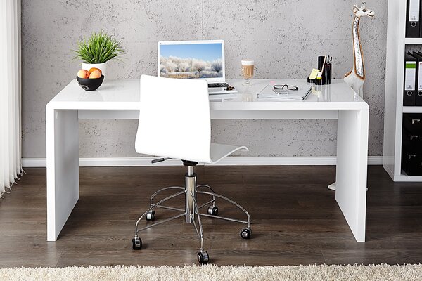 Moderní designový kancelářský psací stůl Trade 120cm bílý