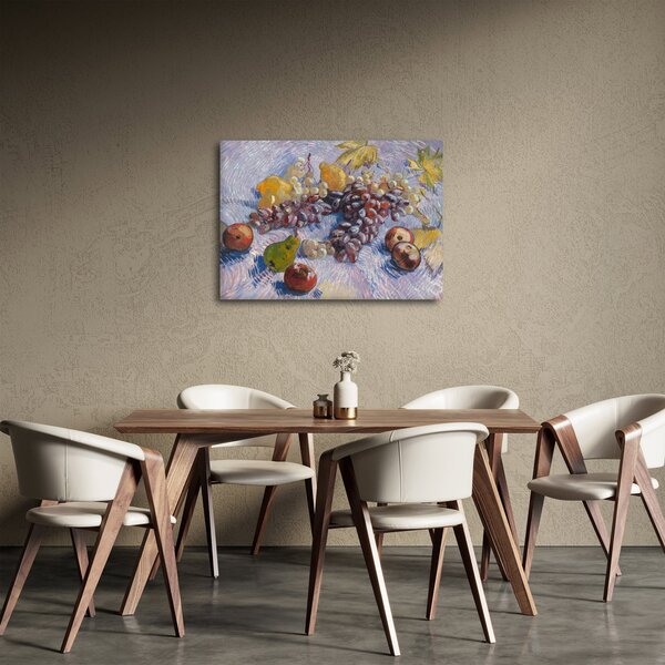 Obraz - Vincent van Gogh, Grapes, Lemons, Pears, and Apples, reprodukce (70x50 cm)