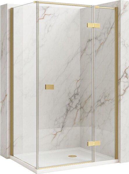 Sprchový Kout Rea Atlas 120X80 Bruch Gold Right